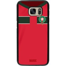 Coque Samsung Galaxy S7 - Maillot de football Maroc 2022 personnalisable