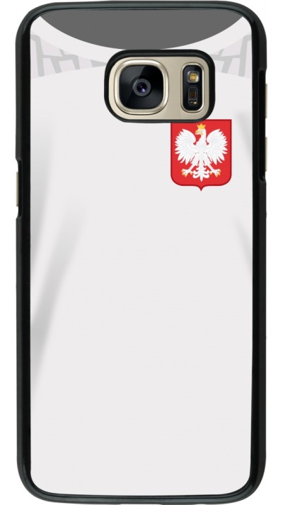 Coque Samsung Galaxy S7 - Maillot de football Pologne 2022 personnalisable