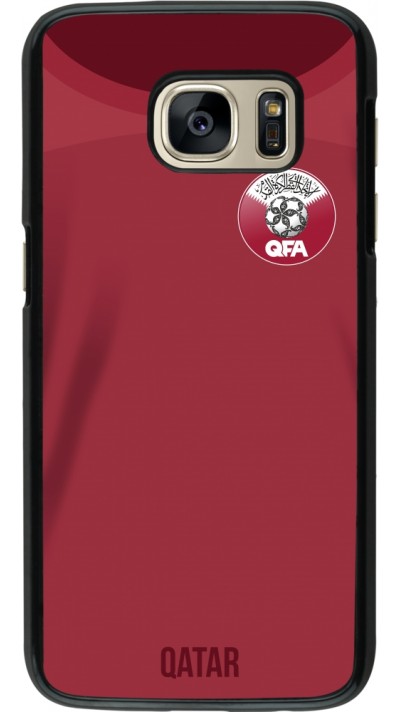 Coque Samsung Galaxy S7 - Maillot de football Qatar 2022 personnalisable