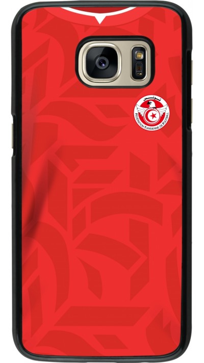 Coque Samsung Galaxy S7 - Maillot de football Tunisie 2022 personnalisable