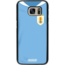 Samsung Galaxy S7 Case Hülle - Uruguay 2022 personalisierbares Fussballtrikot