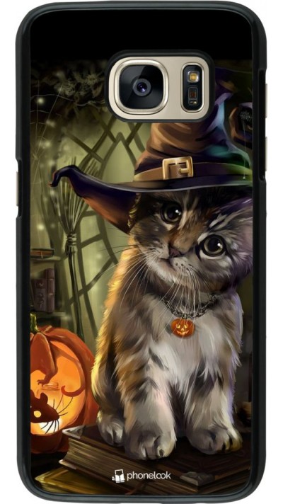 Coque Samsung Galaxy S7 - Halloween 21 Witch cat