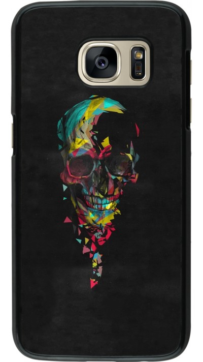 Samsung Galaxy S7 Case Hülle - Halloween 22 colored skull