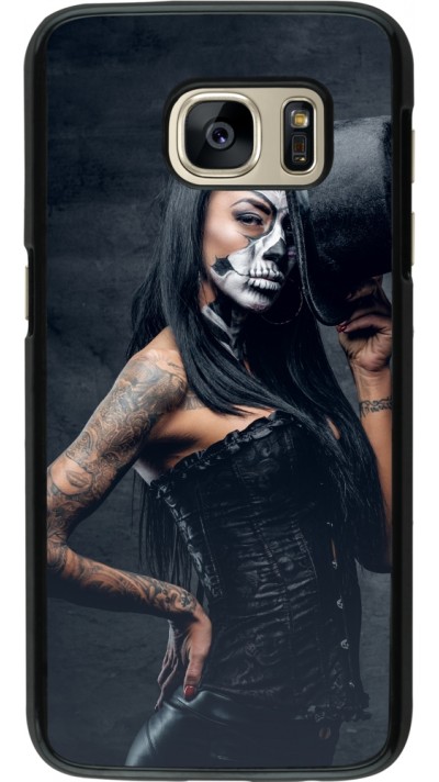 Coque Samsung Galaxy S7 - Halloween 22 Tattooed Girl