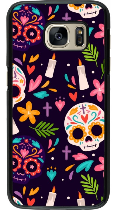 Samsung Galaxy S7 Case Hülle - Halloween 2023 mexican style