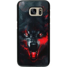 Samsung Galaxy S7 Case Hülle - Halloween 2024 mad werewolf