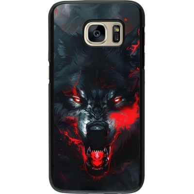 Samsung Galaxy S7 Case Hülle - Halloween 2024 mad werewolf