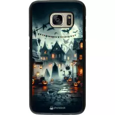 Samsung Galaxy S7 Case Hülle - Halloween Spukstadt