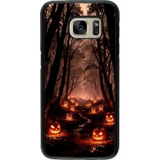 Coque Samsung Galaxy S7 - Halloween 2025 Road of Terrifying Pumpkins