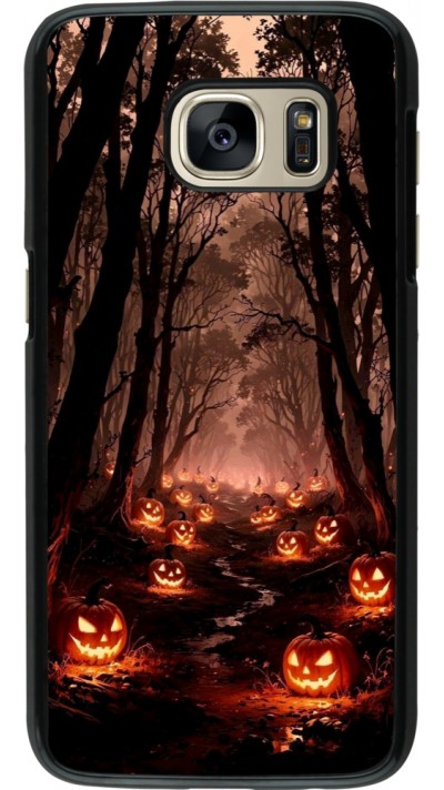 Samsung Galaxy S7 Case Hülle - Halloween 2025 Road of Terrifying Pumpkins