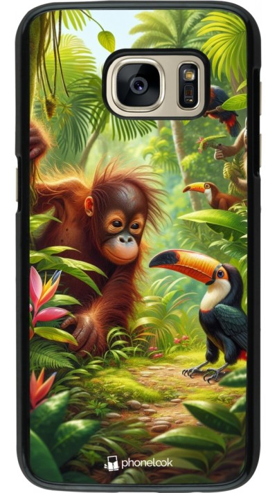 Samsung Galaxy S7 Case Hülle - Tropischer Dschungel Tayrona