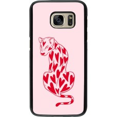 Samsung Galaxy S7 Case Hülle - Leopard with hearts 2026