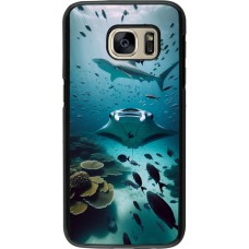 Samsung Galaxy S7 Case Hülle - Manta Lagune Reinigung