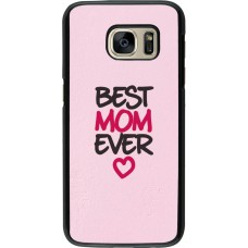 Samsung Galaxy S7 Case Hülle - Mom 2023 best Mom ever pink