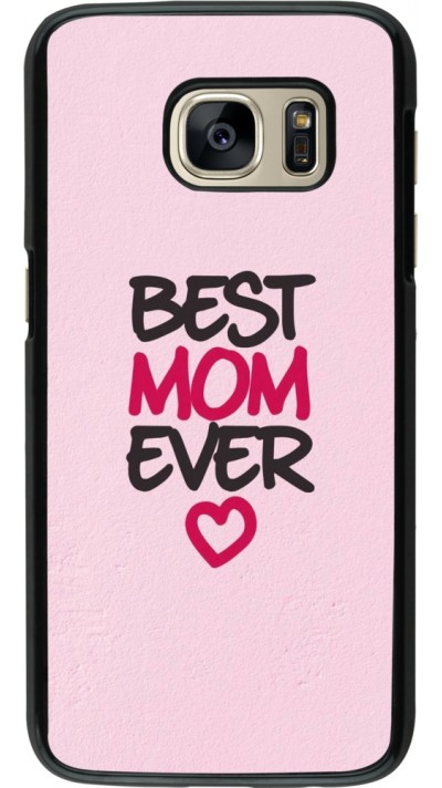 Samsung Galaxy S7 Case Hülle - Mom 2023 best Mom ever pink