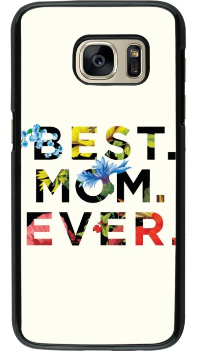 Samsung Galaxy S7 Case Hülle - Mom 2023 best Mom ever flowers