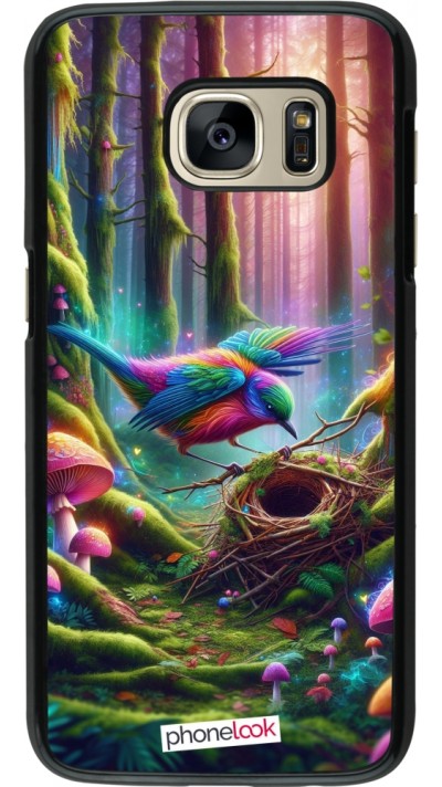Coque Samsung Galaxy S7 - Oiseau Nid Forêt