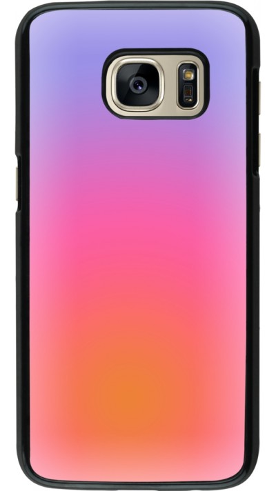 Coque Samsung Galaxy S7 - Orange Pink Blue Gradient