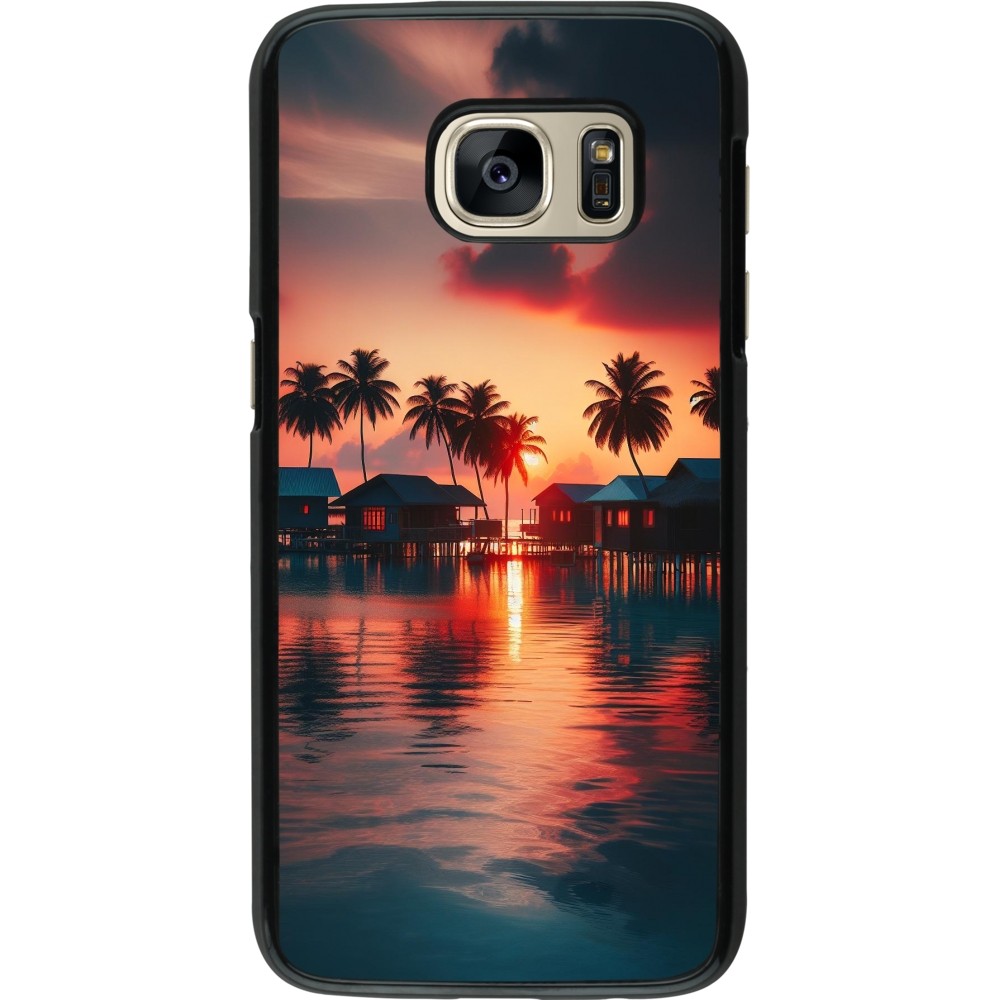 Samsung Galaxy S7 Case Hülle - Paradies Malediven