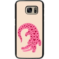Samsung Galaxy S7 Case Hülle - Pink crocodile 2026