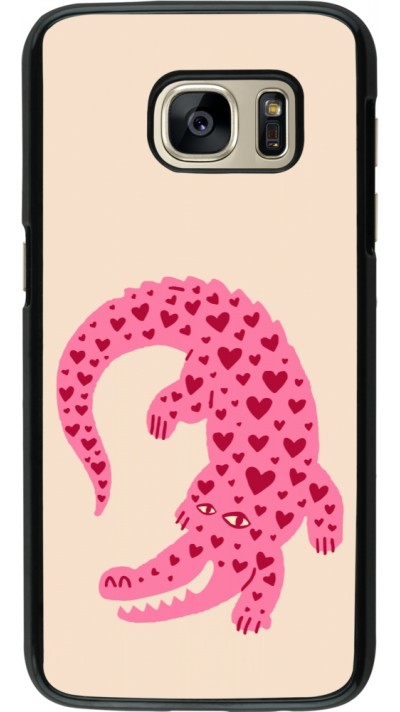 Coque Samsung Galaxy S7 - Pink crocodile 2026
