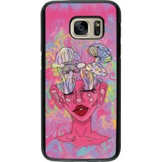 Coque Samsung Galaxy S7 - Psychedelic pink mushroom