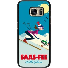 Samsung Galaxy S7 Case Hülle - Saas-Fee Ski Downhill