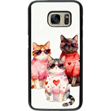 Samsung Galaxy S7 Case Hülle - Saint Valentines Day 26 Cat Love