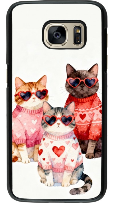 Coque Samsung Galaxy S7 - Saint Valentines Day 26 Cat Love