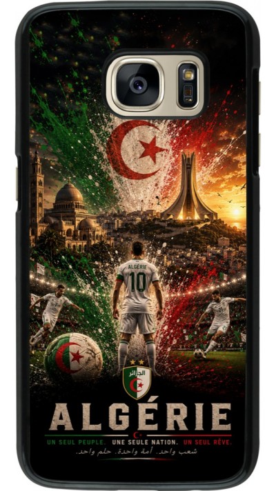 Coque Samsung Galaxy S7 - Football Algérie splash 2026