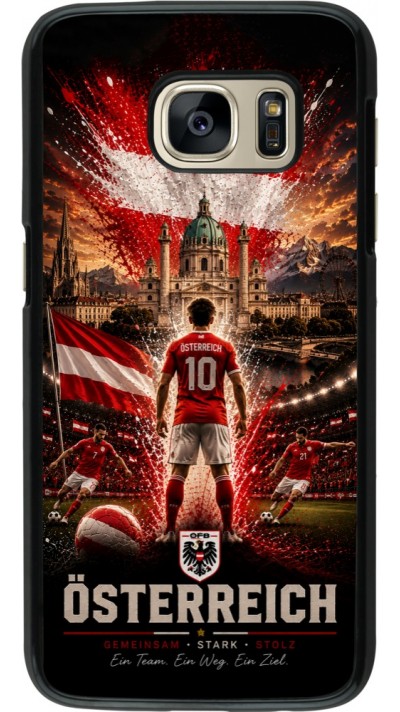 Coque Samsung Galaxy S7 - Football Autriche splash 2026