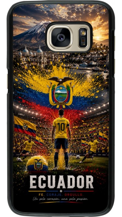 Coque Samsung Galaxy S7 - Football Équateur splash 2026