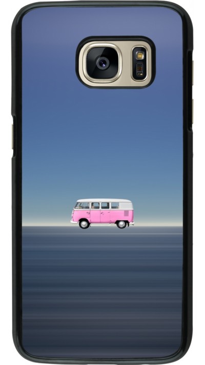 Samsung Galaxy S7 Case Hülle - Spring 23 pink bus