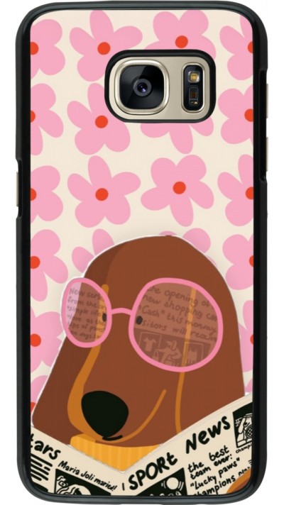 Coque Samsung Galaxy S7 - Dog with newspaper 2026