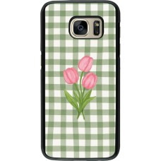 Coque Samsung Galaxy S7 - Green vichy tulips 2026