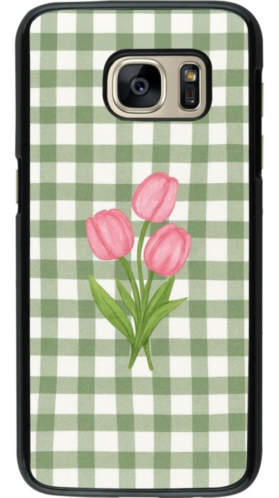 Coque Samsung Galaxy S7 - Green vichy tulips 2026