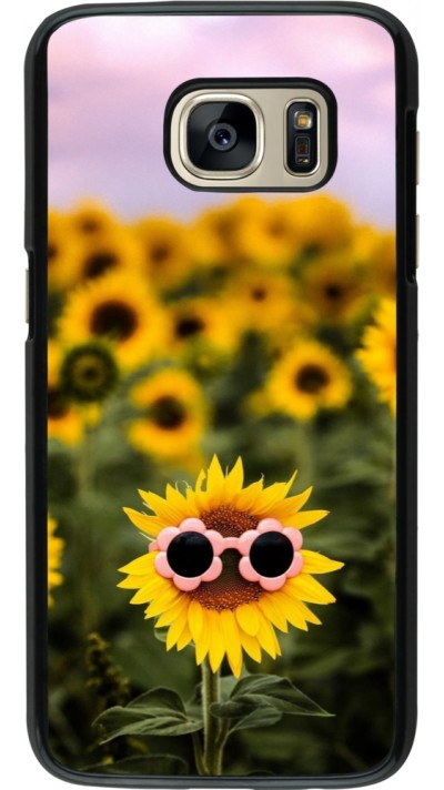 Coque Samsung Galaxy S7 - Sunflower with glasses 2026