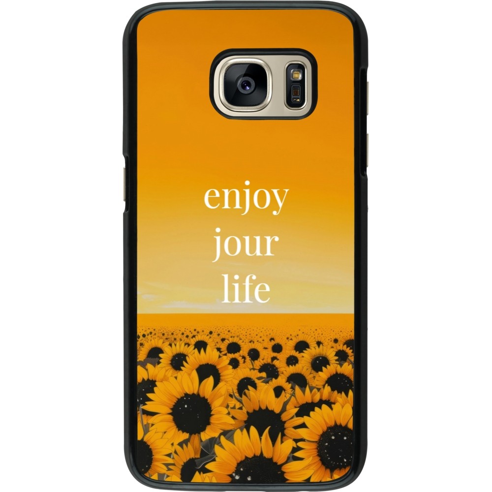 Samsung Galaxy S7 Case Hülle - Summer 2025 Enjoy your life