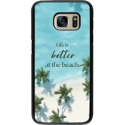 Samsung Galaxy S7 Case Hülle - Summer 2025 Life is better at the beach