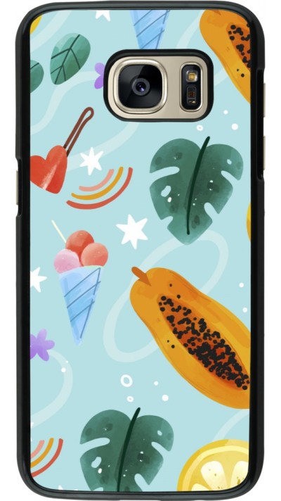 Coque Samsung Galaxy S7 - Summer 2025 Pattern papaya