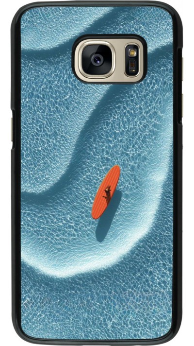Coque Samsung Galaxy S7 - Orange surf Summer 2026