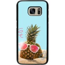 Coque Samsung Galaxy S7 - Pineapple with glasses Summer 2026