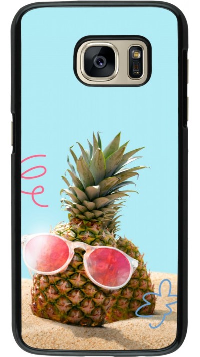 Coque Samsung Galaxy S7 - Pineapple with glasses Summer 2026