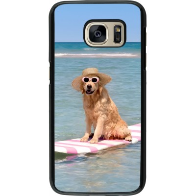 Coque Samsung Galaxy S7 - Summer Dog on Paddle