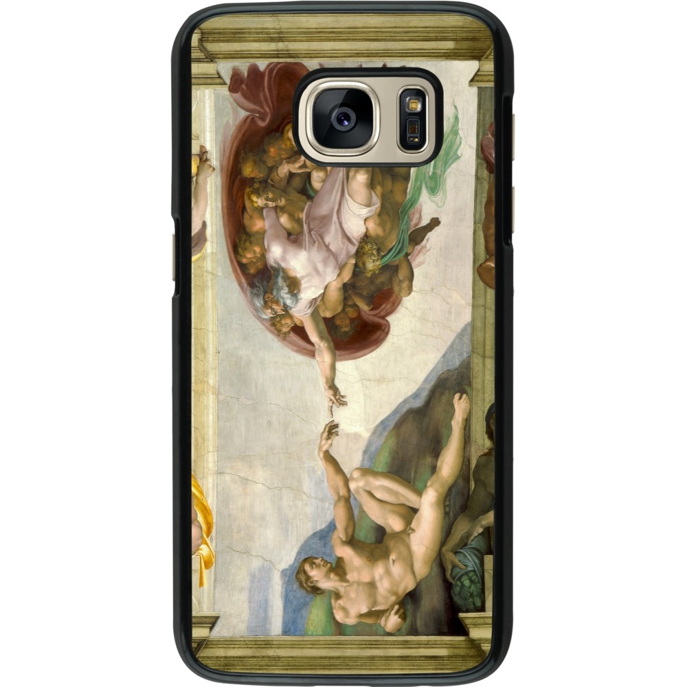 Coque Samsung Galaxy S7 - Tableau art - La Création d’Adam - Michel-Ange