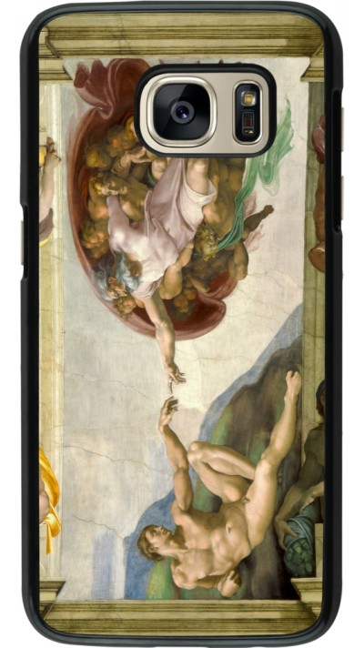 Coque Samsung Galaxy S7 - Tableau art - La Création d’Adam - Michel-Ange