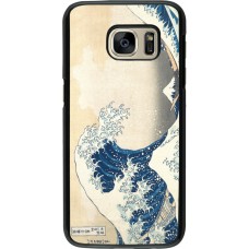Coque Samsung Galaxy S7 - Tableau art - La Grande Vague de Kanagawa - Hokusai