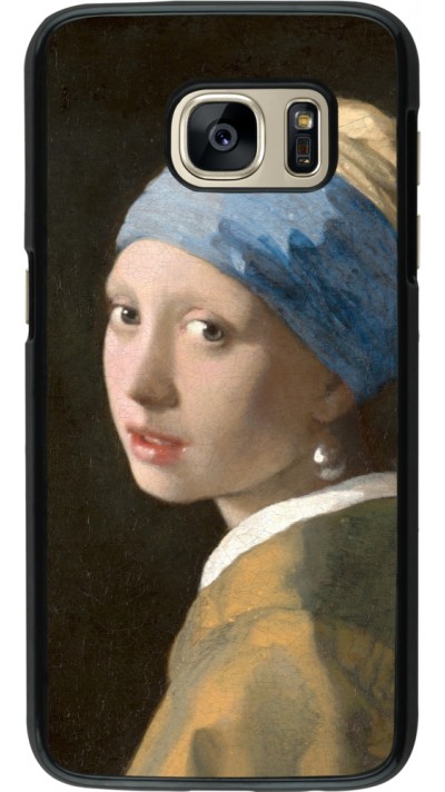 Coque Samsung Galaxy S7 - Tableau art - La Jeune fille à la perle - Johannes Vermeer