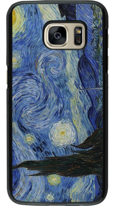 Coque Samsung Galaxy S7 - Tableau art - La Nuit étoilée - Van Gogh