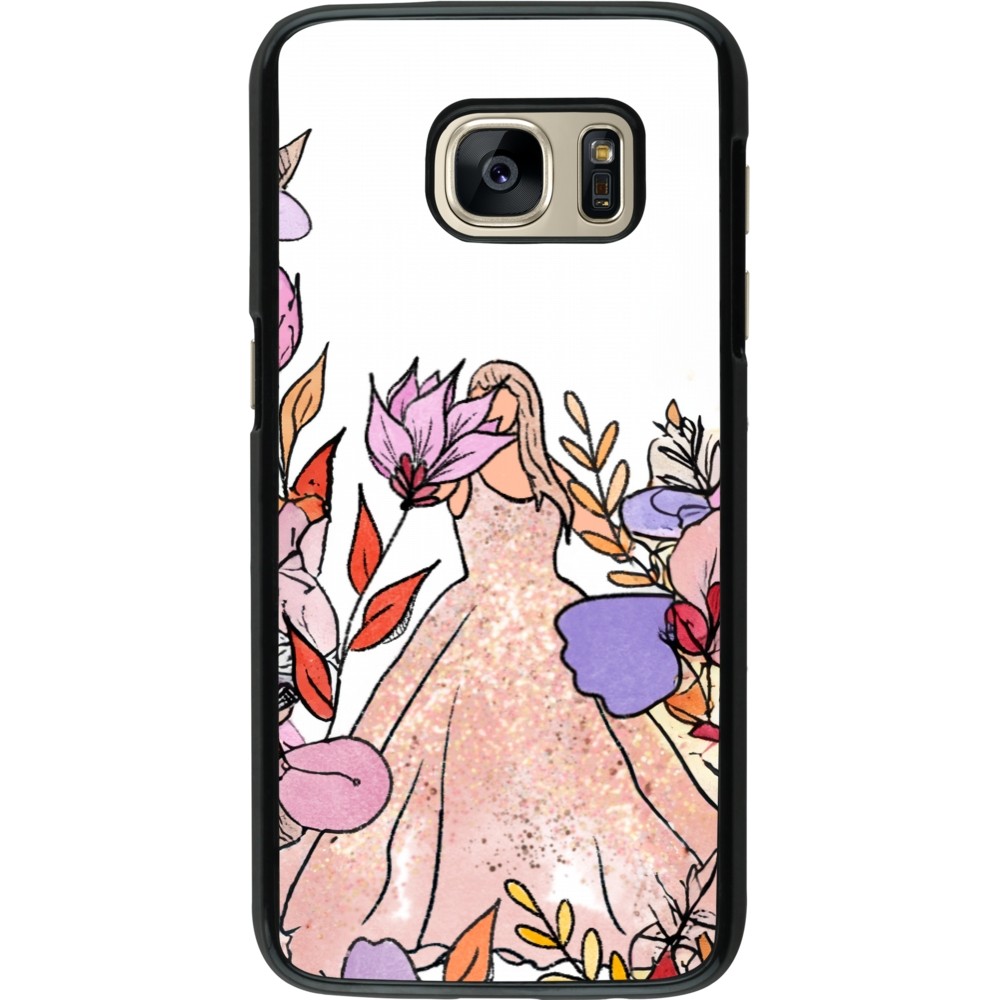 Coque Samsung Galaxy S7 - Taylor Swift Sketch - White
